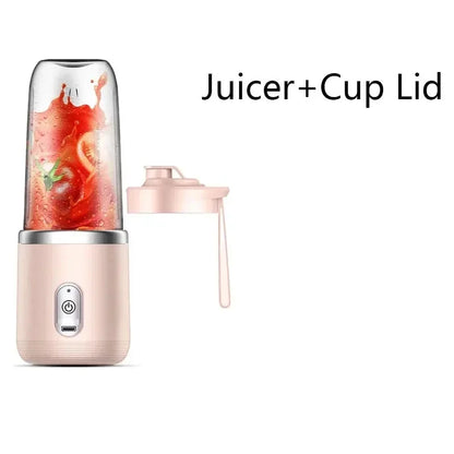 1/2 pc Blue/Pink Portable Small Electric Juicer Stainless Steel Blade Cup Juicer Fruit Automatic Smoothie Blender Kitchen Tool