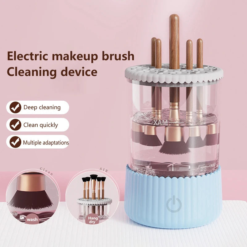 Makeup Brush Cleaner And Dryer Automatic Clean Makeup Brushes Washing Machine Silicone Makeup Brush Cleaning Tool